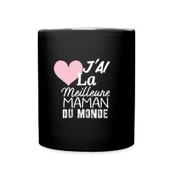 Fête des mères - Mug uni - noir - Devant