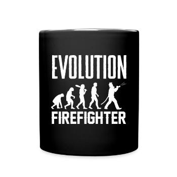 Évolution du golf du singe au golf masculin - Mug uni - noir - Devant