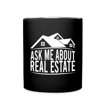 Posez-moi des questions sur le mode de vie d’Immobilienmakle - Mug uni - noir - Devant