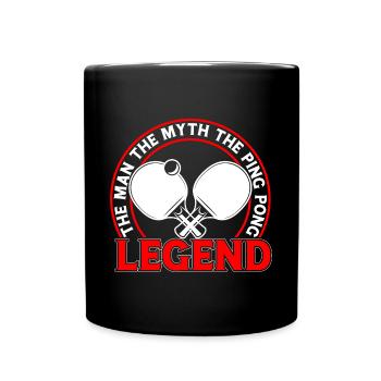 Joueur de Ping Pong Entraîneur de tennis de table Ping Pong - Mug uni - noir - Devant
