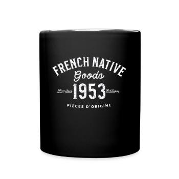 Französische einheimische Waren 1953 - Tasse einfarbig - Schwarz - Vorne
