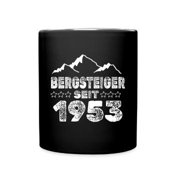 geboren 1953 - Tasse einfarbig - Schwarz - Vorne
