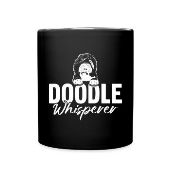 Sheepadoodle Doodle Dog - Full Colour Mug - black - Front