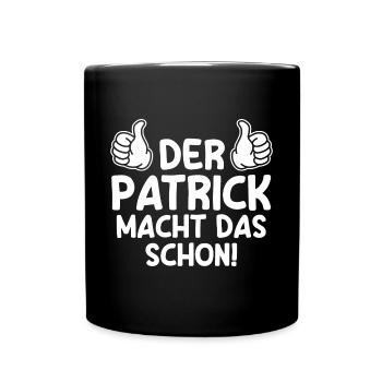 Patrick - Tasse einfarbig - Schwarz - Vorne