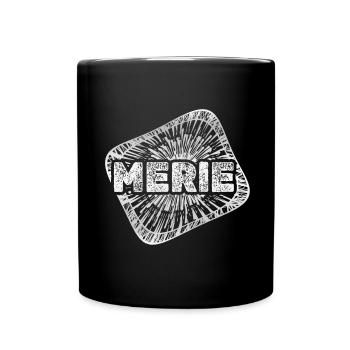 Geschenk für Merle - Tasse einfarbig - Schwarz - Vorne