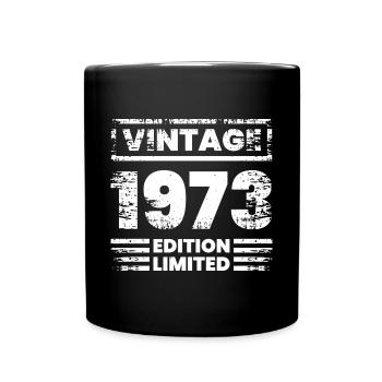 Vintage Limited Edition 50 Years Born in 1973 - Full Colour Mug - black - Front