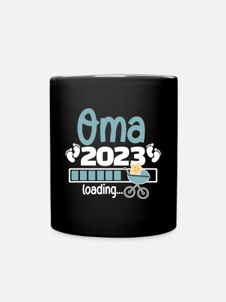 Oma 2023 loading - Tasse einfarbig - Schwarz
