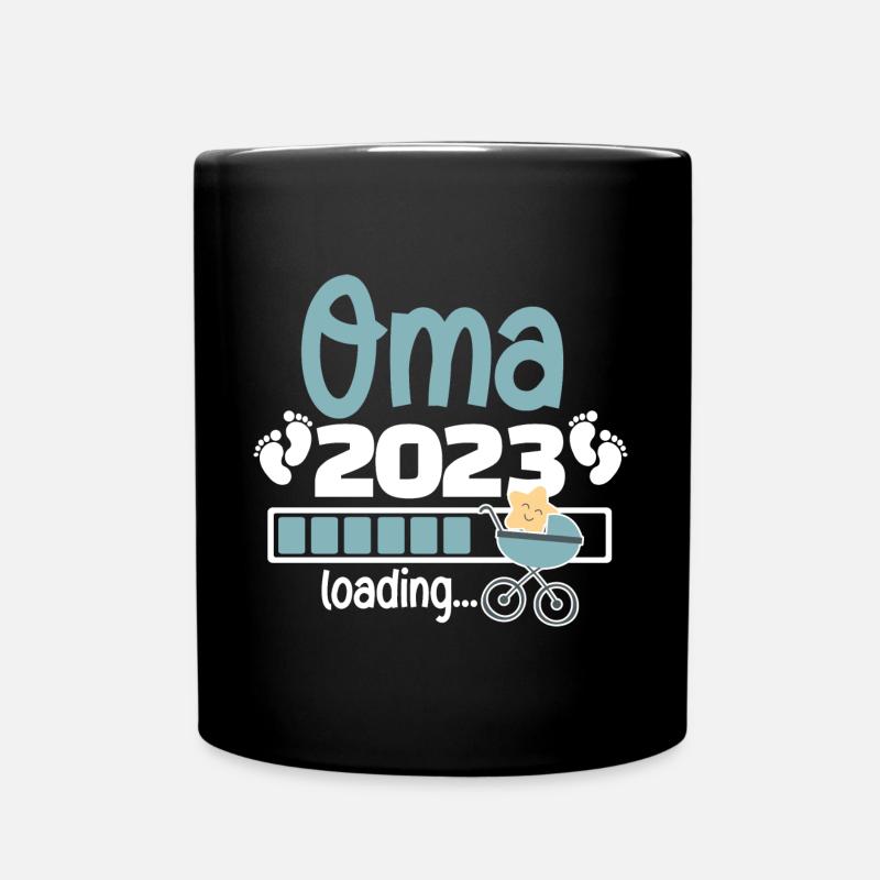 Oma 2023 loading - Tasse einfarbig - Schwarz