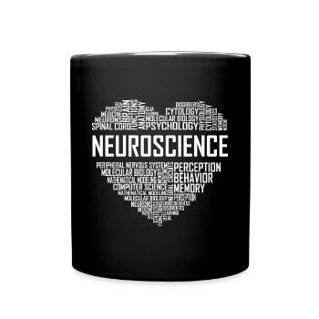 Neuroscience - Heart - Full Colour Mug - black - Front