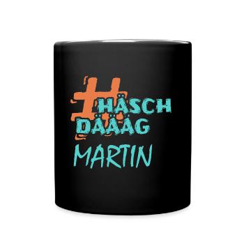 Hashtag Martin - Tasse einfarbig - Schwarz - Vorne