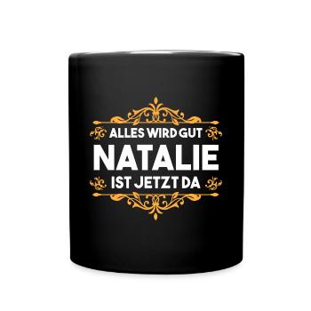 Natalie - Tasse einfarbig - Schwarz - Vorne