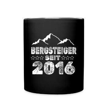 geboren 2016 - Tasse einfarbig - Schwarz - Vorne