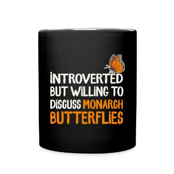 Monarque papillon monarque américain papillon monarque - Mug uni - noir - Devant