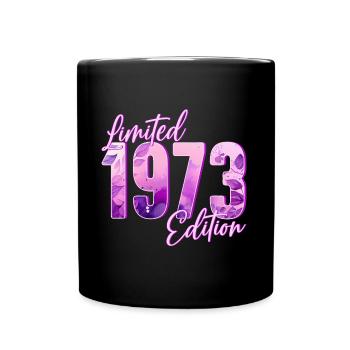 1973 Born birthday woman - Full Colour Mug - black - Front