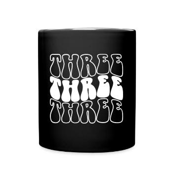 3 ans, fête du 3ème anniversaire Enfants, garçons et filles - Mug uni - noir - Devant