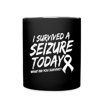 Epilepsie-Krieger - Tasse einfarbig - Schwarz - Vorne