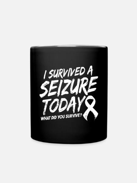 Epilepsie-Krieger - Tasse einfarbig - Schwarz