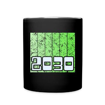 Year 2030 - Full Colour Mug - black - Front