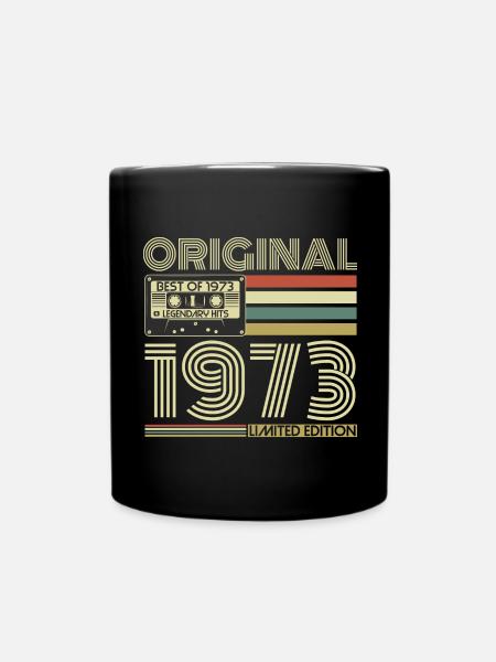 Original 1973 vintage retro vintage anniversaire - Mug uni - noir