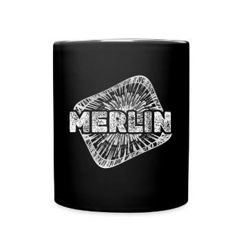 Gift for Merlin - Full Colour Mug - black - Front