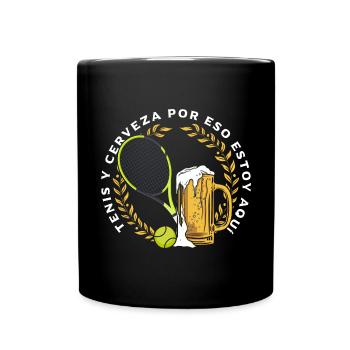 Tenis Y Cerveza - Mug uni - noir - Devant
