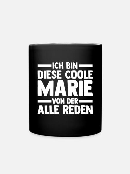 Marie - Tasse einfarbig - Schwarz