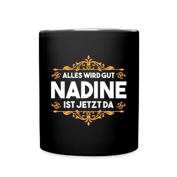 Nadine - Tasse einfarbig - Schwarz - Vorne