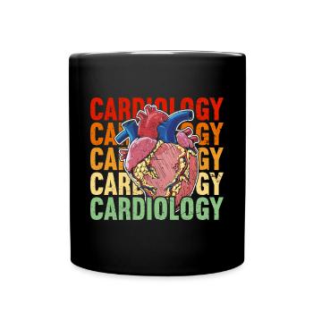 Kardiologie Kardiologe Herzkrankenschwester EKG-Medizin - Tasse einfarbig - Schwarz - Vorne