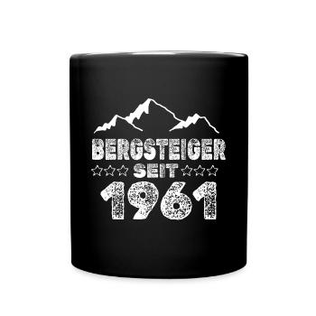 geboren 1961 - Tasse einfarbig - Schwarz - Vorne