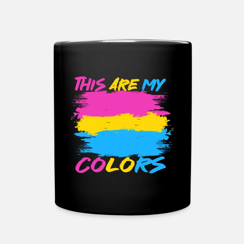 Pansexual - Tasse einfarbig - Schwarz