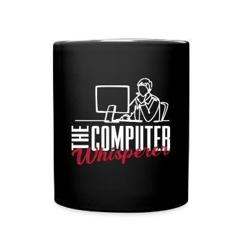 Lustiger Informatiker Spruch, Informatik - Tasse einfarbig - Schwarz - Vorne