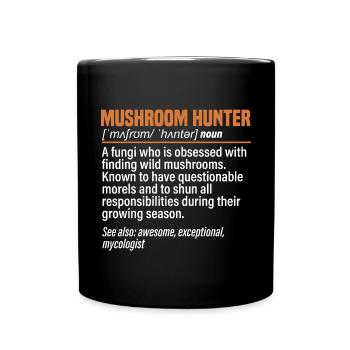 Cueillette de champignons Cueillette de champignons Cueillette de champignons - Mug uni - noir - Devant