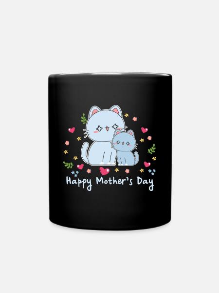 happy Mothersday - Tasse einfarbig - Schwarz