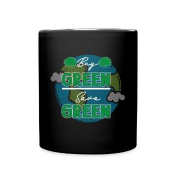 Eco-friendly Earth Planet Save Earth Day - Full Colour Mug - black - Front