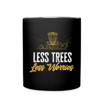 Discgolf Disc Golf Frisbee - Tasse einfarbig - Schwarz - Vorne