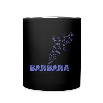 Wassersport Barbara - Tasse einfarbig - Schwarz - Vorne