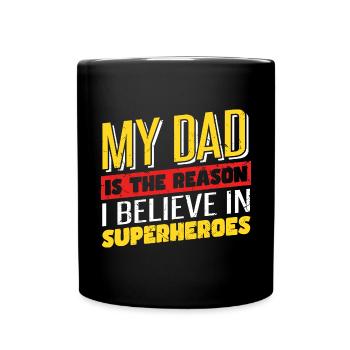 Vatertag | Papa | Papa | Sohn - Tasse einfarbig - Schwarz - Vorne