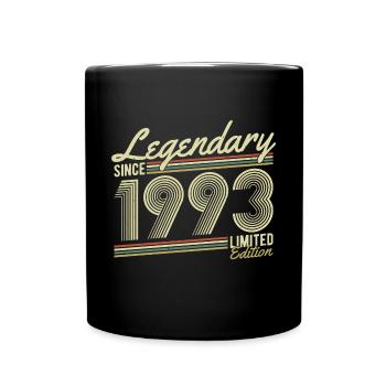 Légendaire depuis 1993 - Mug uni - noir - Devant
