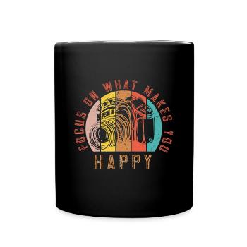 Fotografen Spruch Hobby Fotograf - Tasse einfarbig - Schwarz - Vorne