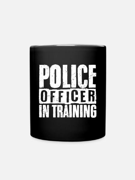 Un policier en formation Un futur policier - Mug uni - noir