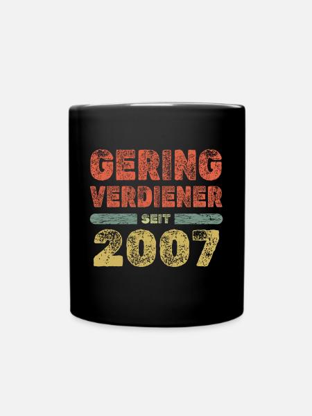 2007 2007 - Tasse einfarbig - Schwarz