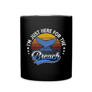 Whale Watching Whale Watching Orca Blue Whale - Full Colour Mug - black - Front