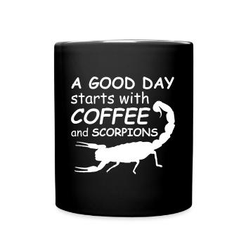 Skorpion - Tasse einfarbig - Schwarz - Vorne