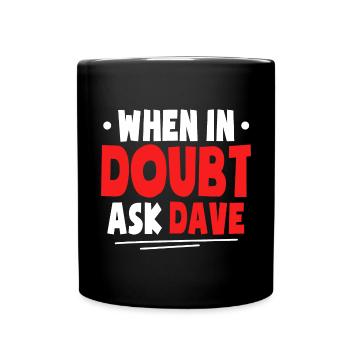 Funny Dave Shirt - Full Colour Mug - black - Front