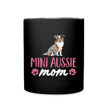 Miniature Australian Shepherd - Full Colour Mug - black - Front