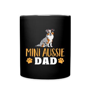 Miniature Australian Shepherd - Full Colour Mug - black - Front