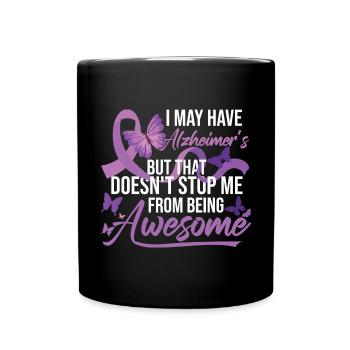 Ich könnte Alzheimer haben - Tasse einfarbig - Schwarz - Vorne