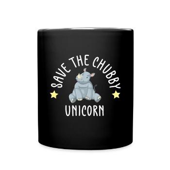Lustiger Einhorn Spruch I Einhörner - Tasse einfarbig - Schwarz - Vorne