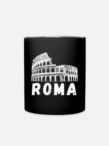 Roma Kolosseum Rom Kolosseum Italien Souvenir - Tasse einfarbig - Schwarz