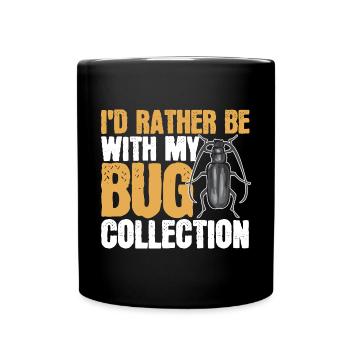 Collectionneurs d’insectes, insectes, amateurs de coléoptères, entomologistes - Mug uni - noir - Devant